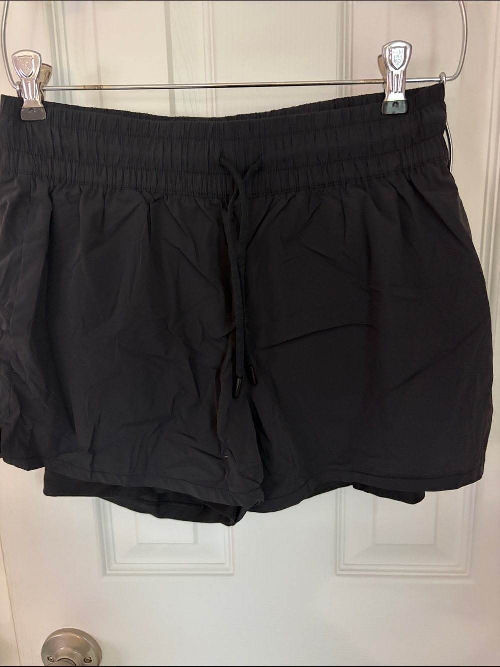 Spyder Black Women's Athletic Shorts with Drawstring Waist